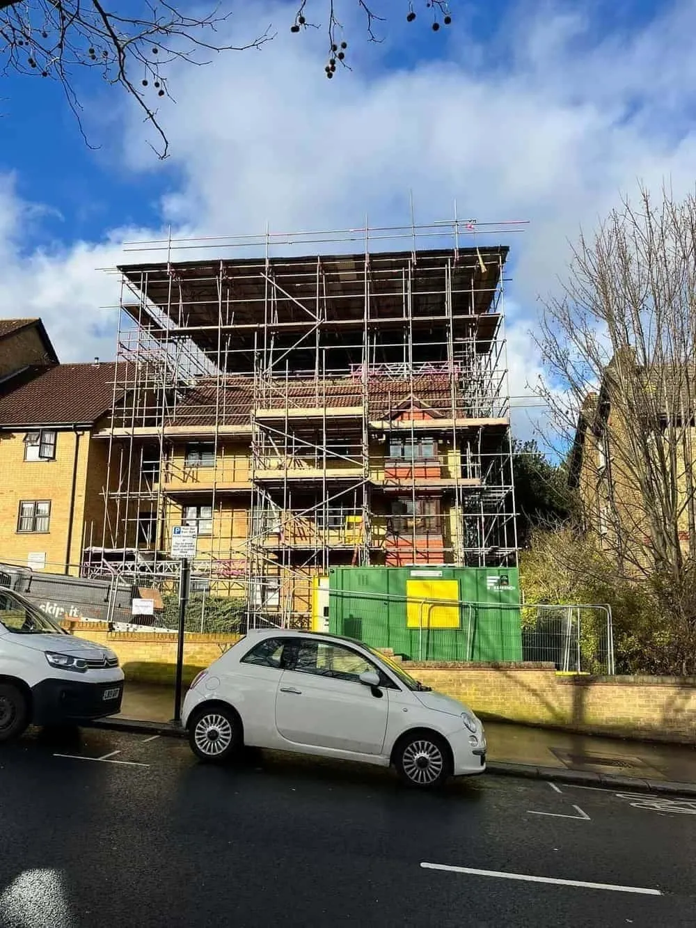 Scaffolding on residential property Croydon
