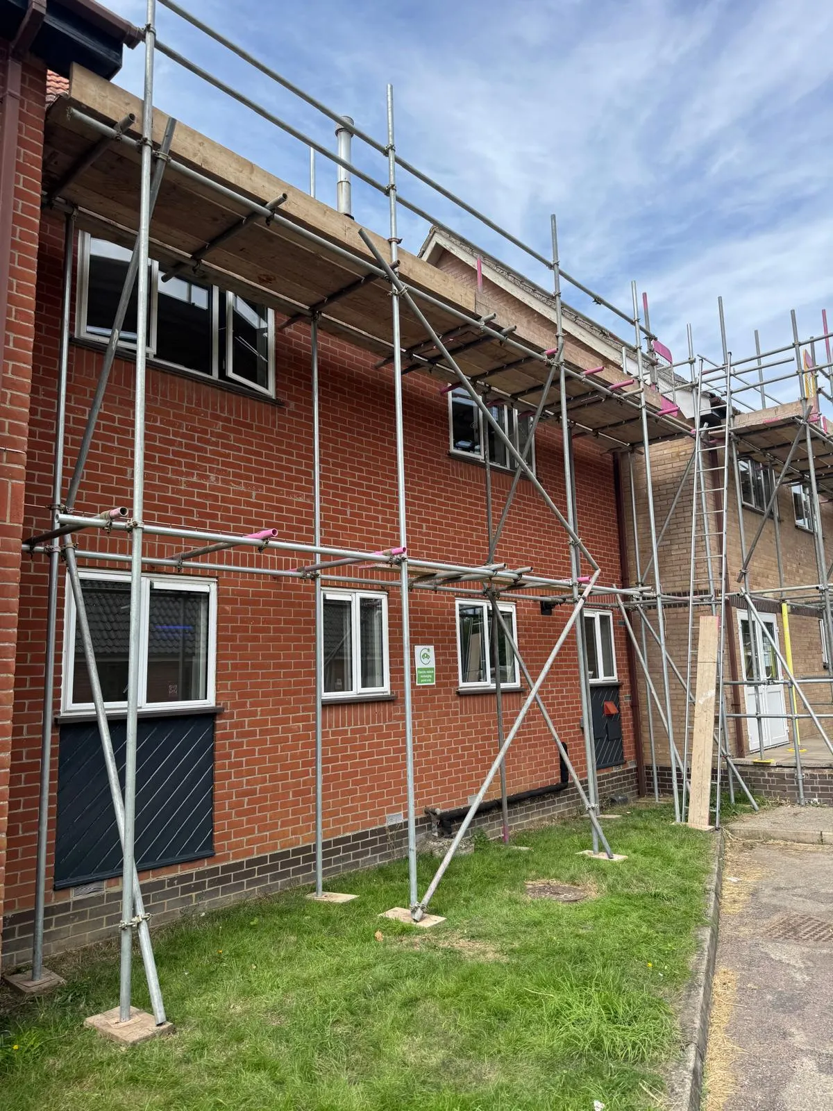 Acorn Park School commercial scaffolding Norfolk