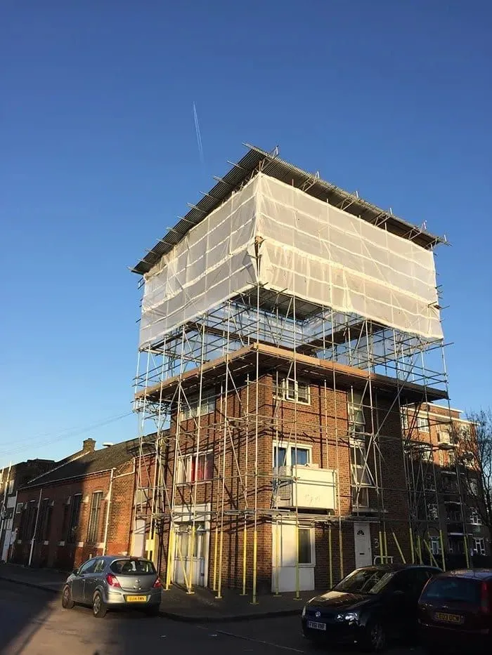 Temporary roof scaffolding services