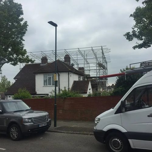 Pinnacle Scaffolding Services for temporary roofs