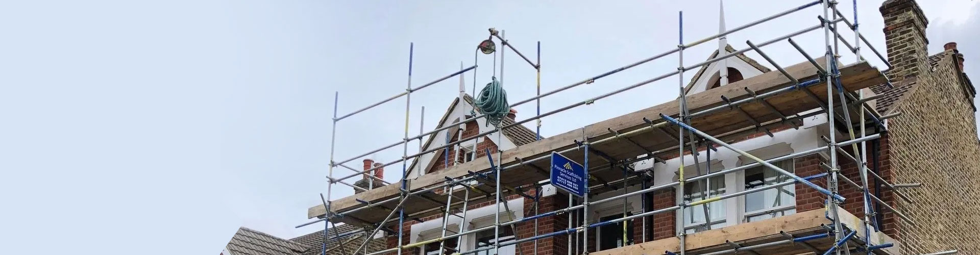 residential scaffolding banner