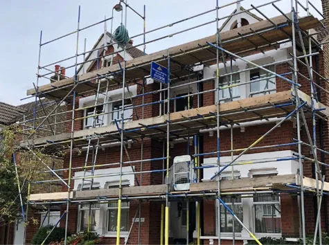 Scaffolding in Sutton At Hone